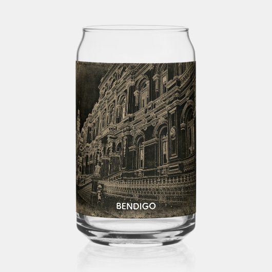 Printed can glass 16 ounce ガラス缶 (正面)
