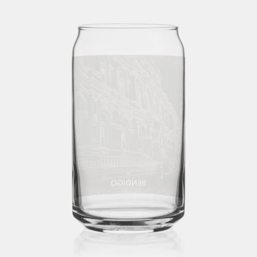 Printed can glass 16 ounce ガラス缶 (裏面)