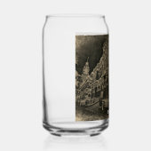 Printed can glass 16 ounce ガラス缶 (右)