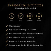 Printed Funeral Photo Collage Memorial 三つ折りプログラム