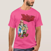 Printed Gallic Adventures Video Game Asteri Printe Tシャツ (正面)
