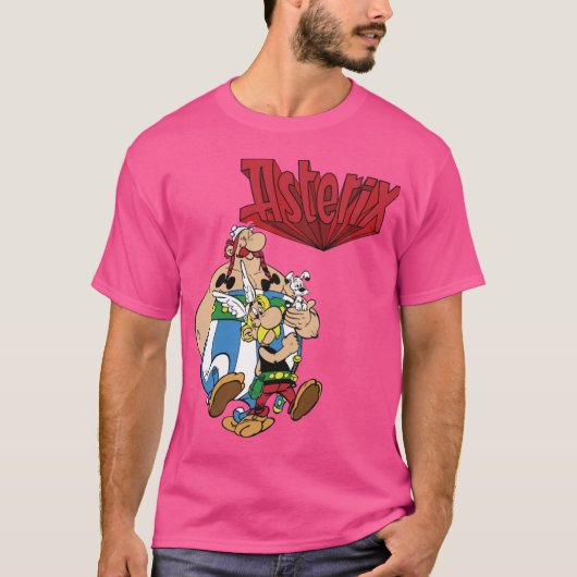 Printed Gallic Adventures Video Game Asteri Printe Tシャツ (正面)