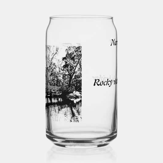 Printed glass can set of 1 ガラス缶 (左)