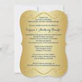 PRINTED RIBBON ファンシー Shape 60th Anniversary招待状 招待状 (裏面)