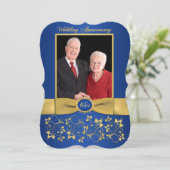 PRINTED RIBBON ファンシー Shape 65th Anniversary招待状 招待状 (スタンド正面)