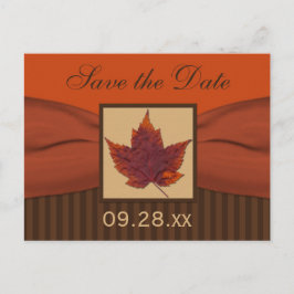 PRINTED RIBBON Autumn Leaf日付はがきを保存 案内ポストカード