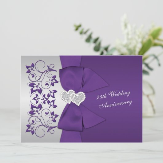 PRINTED RIBBON PURPLE, Silver 25th Anniversary 招待状 (スタンド正面)