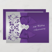 PRINTED RIBBON PURPLE, Silver 25th Anniversary 招待状 (正面/裏面)
