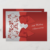 PRINTED RIBBON RED, Silverフローラ25周年 招待状 (正面/裏面)