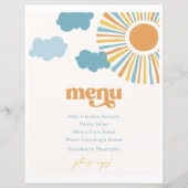 Printed Sunパーティーメニュー (正面)