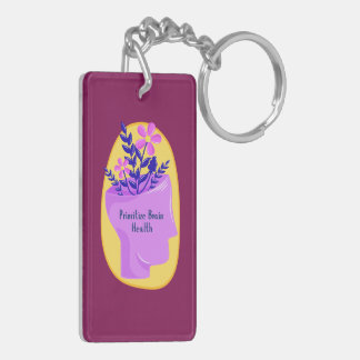 Prioritize Brain Health Keychain キーホルダー