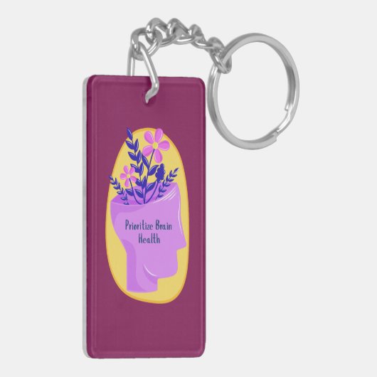 Prioritize Brain Health Keychain キーホルダー (裏面左)