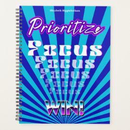 Prioritize Focus Win Concentration Motivational プランナー手帳