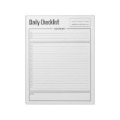 Priority Daily Checklistメモ帳 ノートパッド (回転)