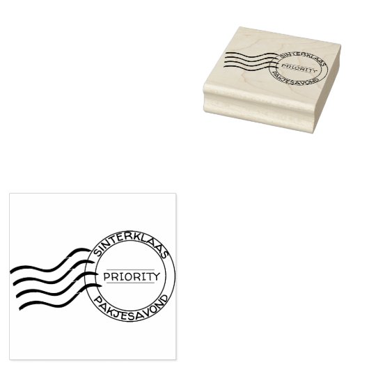 Priority stempel voor Sinterklaaspakjes ラバースタンプ (押印)