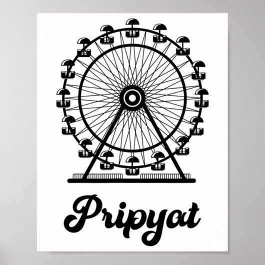 Pripyat Ukraine With Ferris Wheel ポスター (正面)
