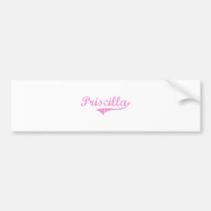 Priscillaのクラシックなスタイルの名前 バンパーステッカー