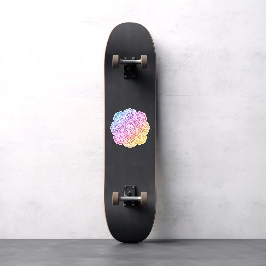 Prism Flower Mandala Custom-Cut Vinyl Sticker シール