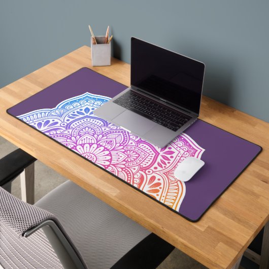 Prism Flower Mandala Desk Mat デスクマット (オフィス2)