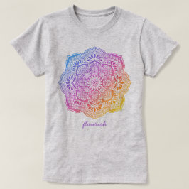Prism Flower Mandala Personalized T-Shirt Tシャツ