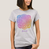 Prism Flower Mandala Personalized T-Shirt Tシャツ (正面)
