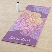 Prism Flower Mandala Personalized Yoga Mat ヨガマット