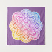 Prism Flower Mandala Tapestry タペストリー (正面(横))