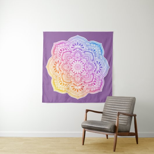 Prism Flower Mandala Tapestry タペストリー (インサイチュ(横))