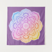 Prism Flower Mandala Tapestry タペストリー (正面)