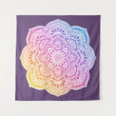 Prism Flower Mandala Tapestry タペストリー (正面(横))