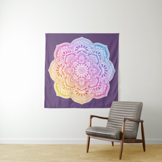 Prism Flower Mandala Tapestry タペストリー (インサイチュ(横))
