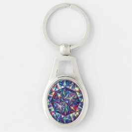 Prism Mandala – Kaleidoscope Metal Keychain キーホルダー