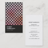 PRISM PHOTO in BLACK (Vertical) 名刺 (正面/裏面)