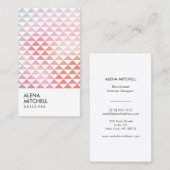 PRISM PHOTO in WHITE （垂直） 名刺 (正面/裏面)