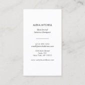 PRISM PHOTO in WHITE （垂直） 名刺 (裏面)