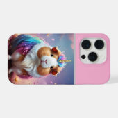 Prism Pigtail: The Radiant Unicorn Guinea Pig, iPhoneケース (裏面横)