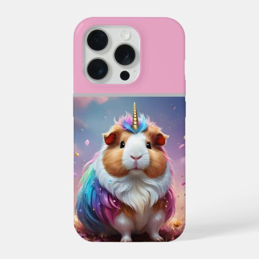 Prism Pigtail: The Radiant Unicorn Guinea Pig, iPhoneケース (裏面)