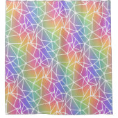 prism synapse net - rainbow web : シャワーカーテン (正面)