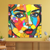 “Prismara” - Fragments of Her Flame キャンバスプリント (インサイチュ (リビング))