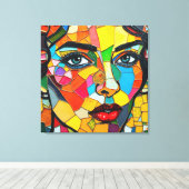 “Prismara” - Fragments of Her Flame キャンバスプリント (インサイチュ (ウッドフロア))