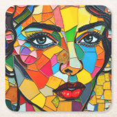 “Prismara” - Fragments of Her Flame スクエアペーパーコースター (正面)