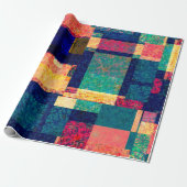 Prismatic Blocks – Modern Abstract Geometric ラッピングペーパー (アンロールド)