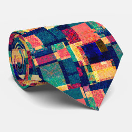 Prismatic Blocks – Modern Abstract Geometric Tie ネクタイ