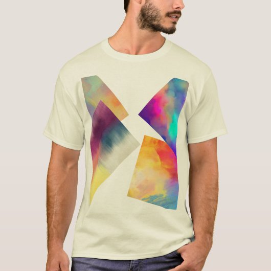 Prismatic Burst Gradient Tシャツ (正面)