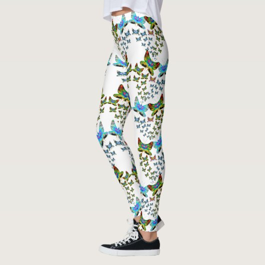 Prismatic Butterfly Swarm Leggings レギンス (左)