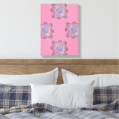 Prismatic Current Abstract Flow Art キャンバスプリント (インサイチュ (寝室))