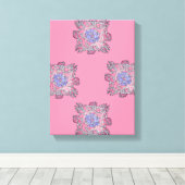 Prismatic Current Abstract Flow Art キャンバスプリント (インサイチュ (ウッドフロア))