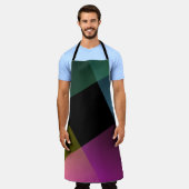 Prismatic Geometric Abstract Apron エプロン (着用した状態)