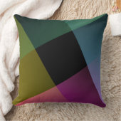 Prismatic Geometric Abstract Throw Pillow クッション (ブランケット)