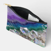 Prismatic Quartz Fusion Vibrant Crystal Design アクセサリーポーチ (見開き)